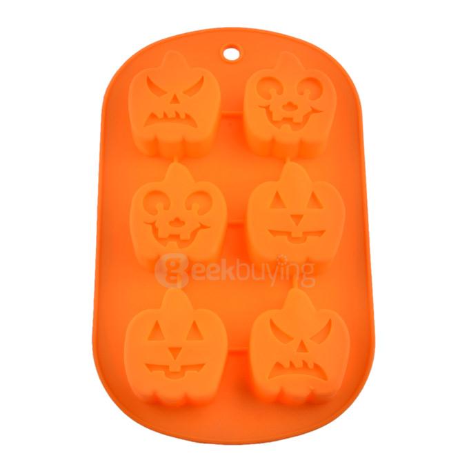 Versatile Silicone Pumpkin Dessert Mould Model Cupcake Maker Cake Mold Kitchen Tool Bakeware - Orange