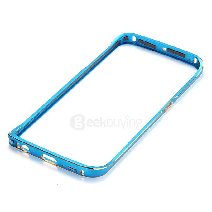 Lovemei Lightweight Aluminum Metal Bumper Protective Frame for Samsung Galaxy S6 Edge - Blue