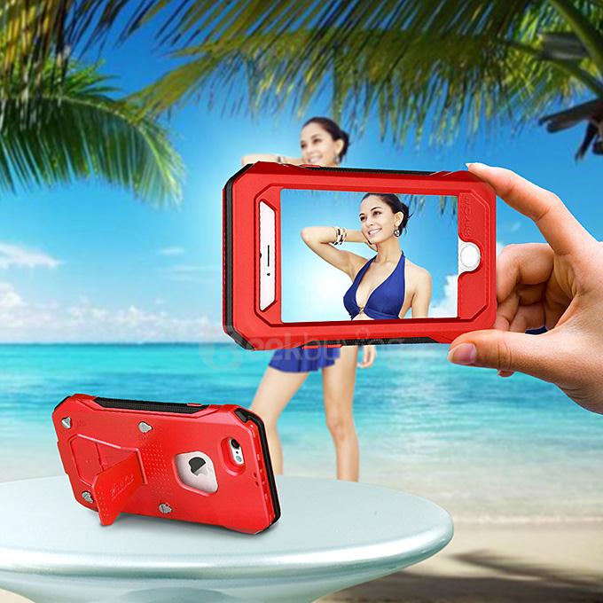 RIYO Waterproof Shockproof Dirtproof SnowProof IP68 Standard Cover Case Protective Case For Apple iPhone 6 / iphone 6s 4.7inch - Red