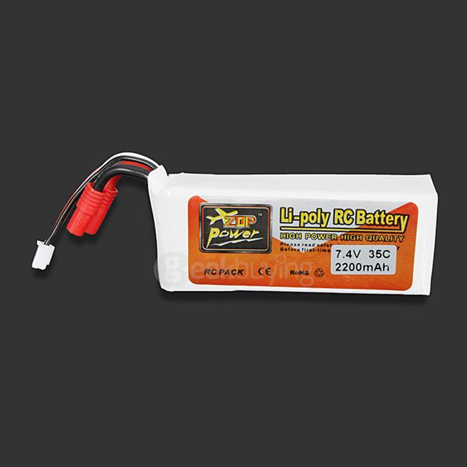 ZOP Power 7.4V 2200mAh 35C Lipo Battery 3.5mm Banana Plug