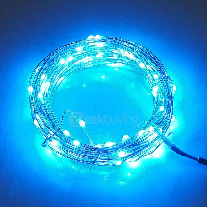 3M 30 LED Lights Battery Cartridge Copper String Lights For Wedding Party - Blue