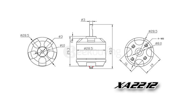 Emax XA2212 980KV Brushless Motor For RC Models