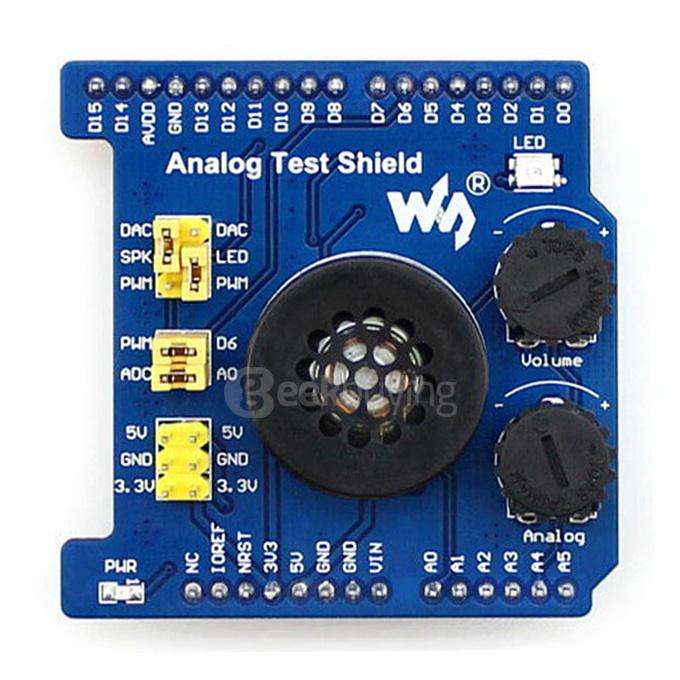 Analog Test Shield for Arduino Development AD/DA