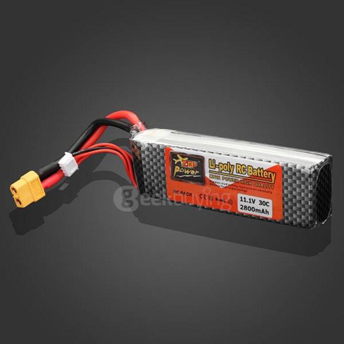 ZOP Power 11.1V 2800mAh 30C Lipo Battery XT60 Plug