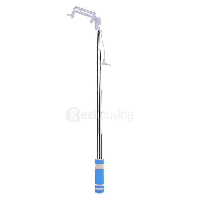 Super Mini Handy Selfie Stick Universal Handheld Monopod Self Timer Selfie Pole for IOS Android - Blue