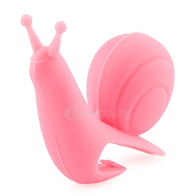 Attractive Cute Snail Shape Silicone Tea Bag Infuser Holder - Pink
