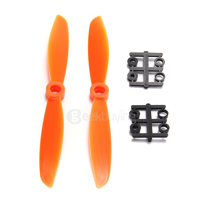 Gemfan 6045 Propellers Prop CW/CCW For ZMR250 QAV250 240 Mini Quadcopter - Orange