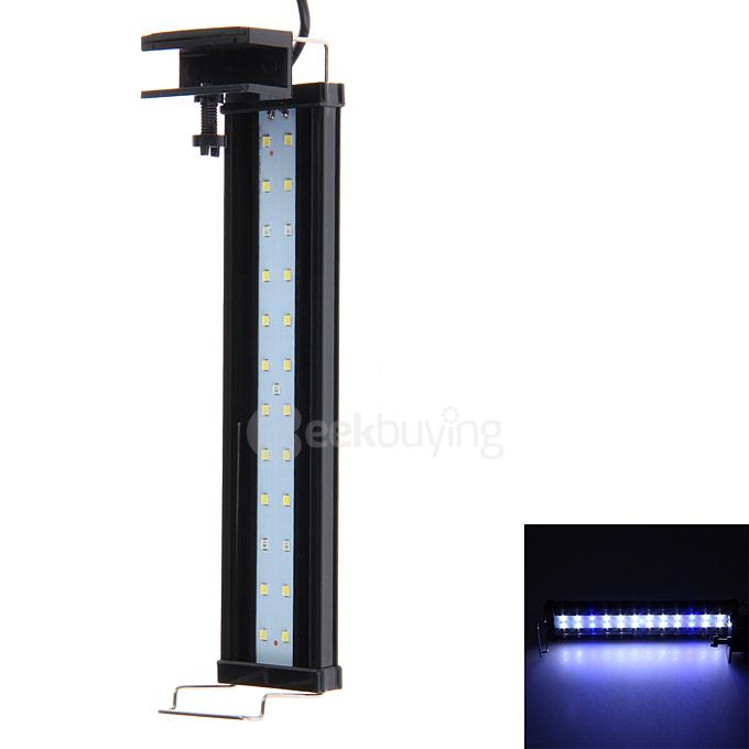 DEE-20L 5W 25-LED Blue White Light Clip Lamp for Aquarium - Black