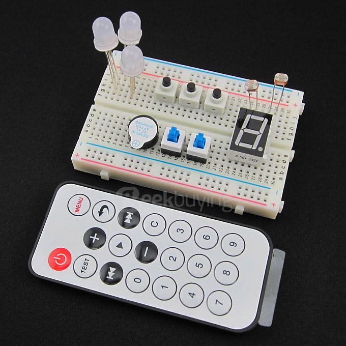 Nano BreadBoard Kit with IO Expansion Board/ Sensors / LCD Display Module / Tutorial for Arduino