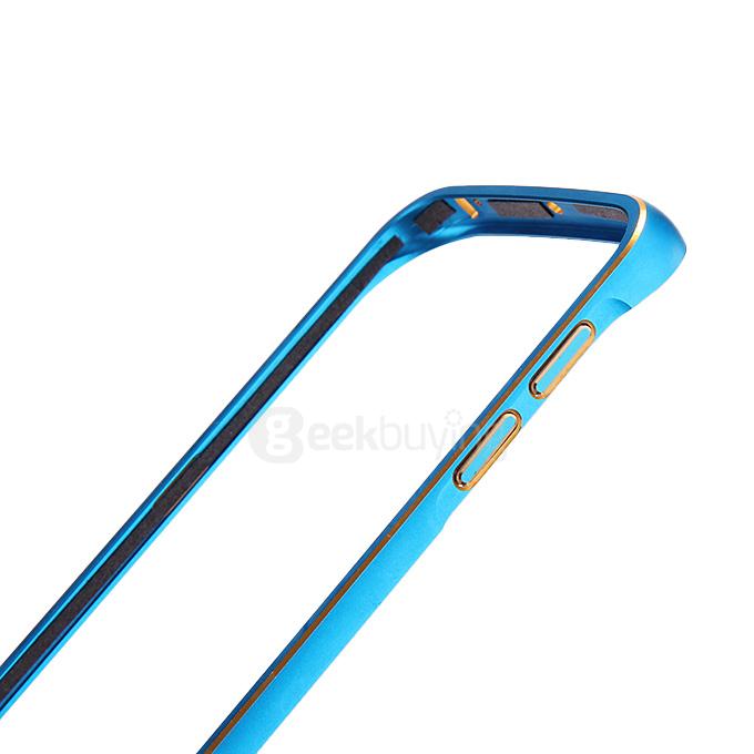 Lovemei Lightweight Aluminum Metal Bumper Protective Frame for Samsung Galaxy S6 Edge - Blue