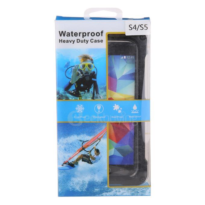 FEYCH IP68 Waterproof Shockproof Dirt/SnowProof Cover Protective Case For Samsung Galaxy S5/S4 -Black