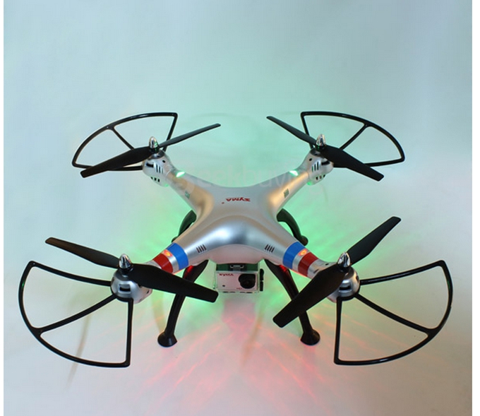 Syma X8G 4CH 5.0MP RC Quadcopter 2.4G 6 Axis Gryo With Headless Mode HD Camera 3D Flip