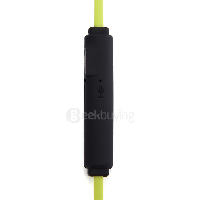 IP55 Wireless Bluetooth Earphone CSR 4.1 Voice Prompt Multipoint Music Headset Stereo Sports Earpiece with MIC - Yellow