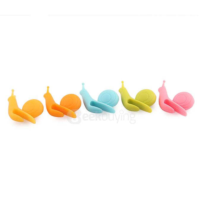 Attractive Cute Snail Shape Silicone Tea Bag Infuser Holder - Blue