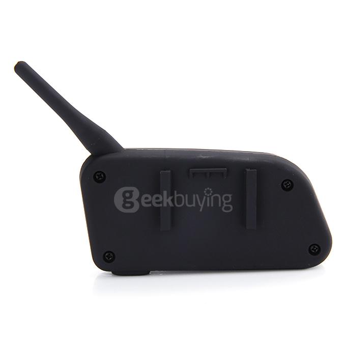 V6-1200 Bluetooth 3.0 Motorcycle Helmet Bluetooth Headeset Interphone BT Wireless Intercom - Black