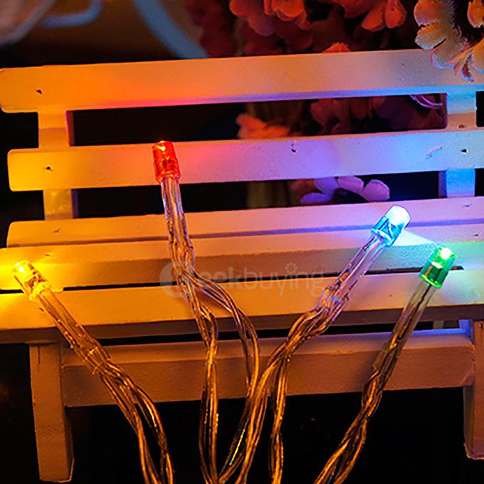 40 LED String Lights LED Strips Battery Operated Lamp For Bedroom Decoration Wedding Christmas Party - Rainbow
