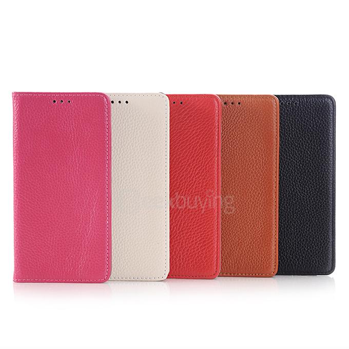 Litchi Texture Leather Case With Holder/Card Slots/Wallet For Samsung Galaxy Note 5 - Red