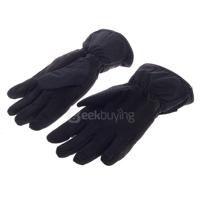 PRO-BIKER MTV-08 Stylish Waterproof Warm Full Finger Motorcycle Racing Gloves - Black+Red ( 1 Pair)