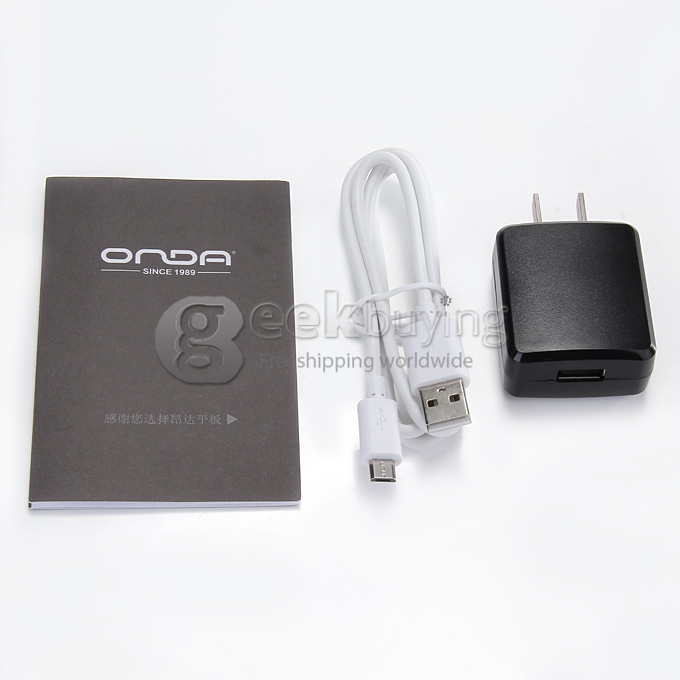 Onda V989 Air Android 4.4 Allwinner A83T Octa Core 2.0GHz 9.7 Inch Tablet PC 2GB/16GB Air Retina 2048*1536 HDMI Miracast WiFi - Black + Golden