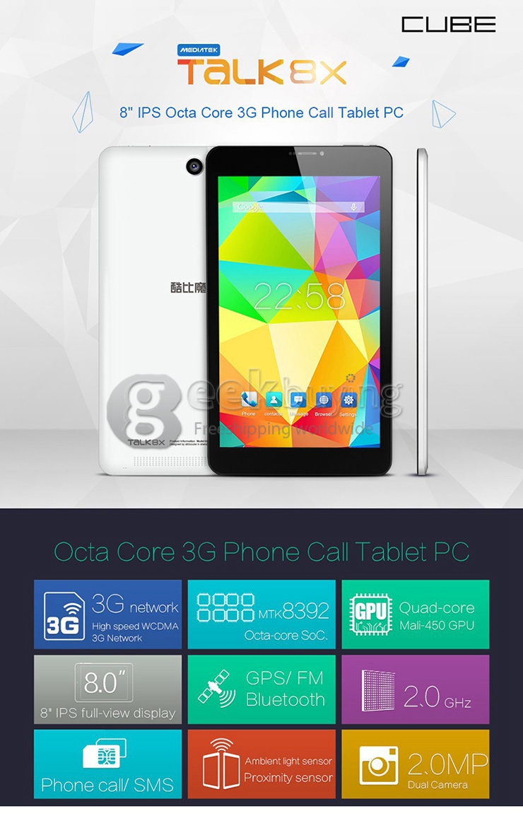 CUBE TALK 8X 3G Phablet 8