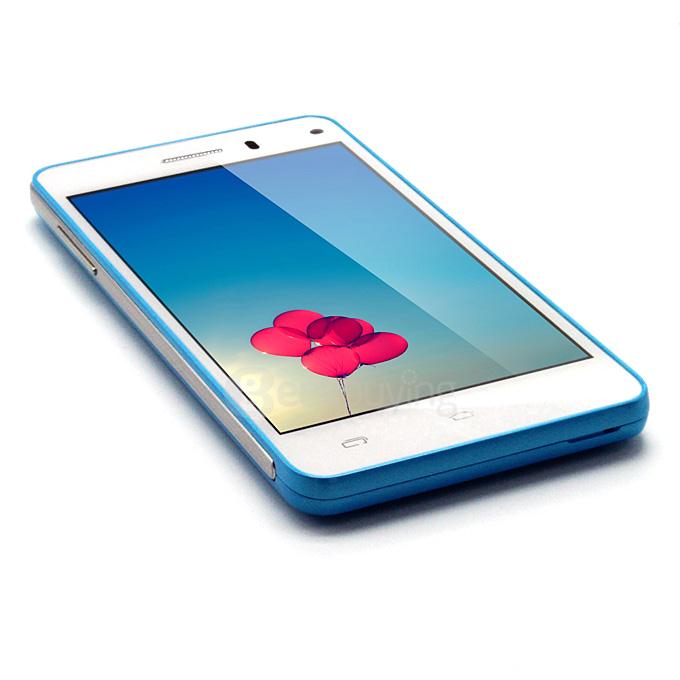 Leagoo Lead 6 Android 4.4 MTK6572 Dual Core 1.0GHz 4.5inch Smartphone 512MB 4GB 5.0MP 3G GPS Smart Wake - Blue