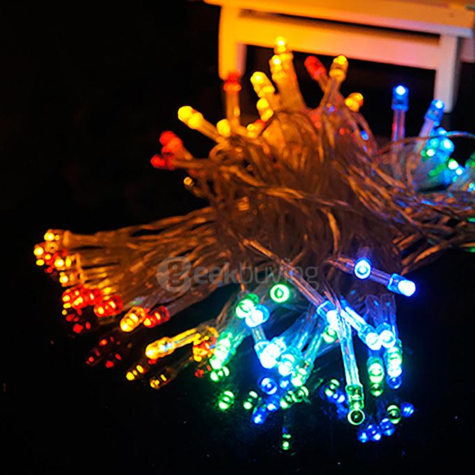 40 LED String Lights LED Strips Battery Operated Lamp For Bedroom Decoration Wedding Christmas Party - Rainbow
