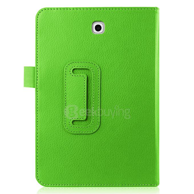 Foldable Leather Stand Cover Case with Holder For Samsung GALAXY Tab S2 8.0 Inch Tablets - Green