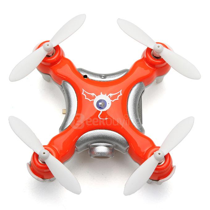 Cheerson CX-10C CX10C Mini Quadcopter 2.4G 4CH 6 Axis Gryo 0.3MP Camera RC Drone With LED RTF - Orange
