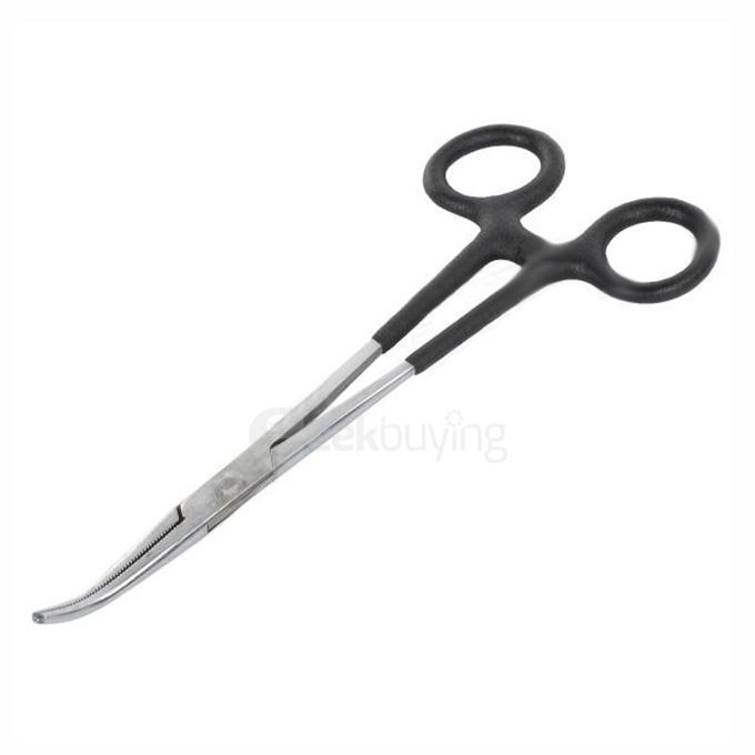 030 Convenient Stainless Steel Angler Pliers Clamp Toolkit For Fishing - Silver + Black