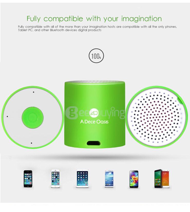 ADO Mate 5 Hansfree Bluetooth Wireless Stereo Speaker BT3.0 With Self-Timer/Tracker For iOS Android - White