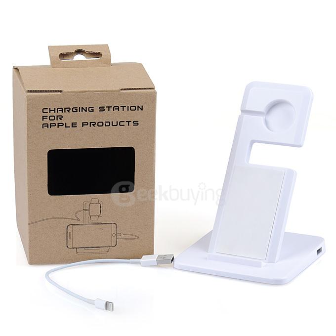Itian A11 Charging Dock Station Holder for Apple iPhone iPad iWatch - White