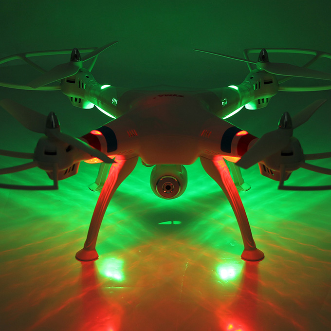 Syma X8C Venture Quadcopter 2MP HD Camera Headless Mode 2.4G RC RTF 6 Axis Gyro 3D Flip Fly - White