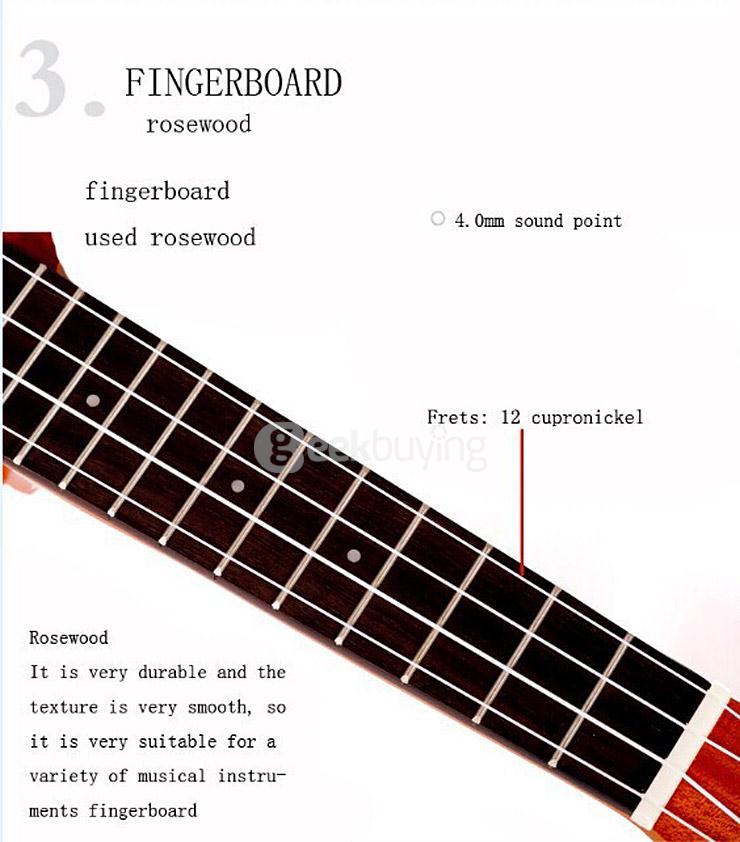 Kaka KUS-LOVE02 21 Inch Mini Mahogany Ukulele Handcraft Wood Children Mini Guitar 4 Aquila Strings