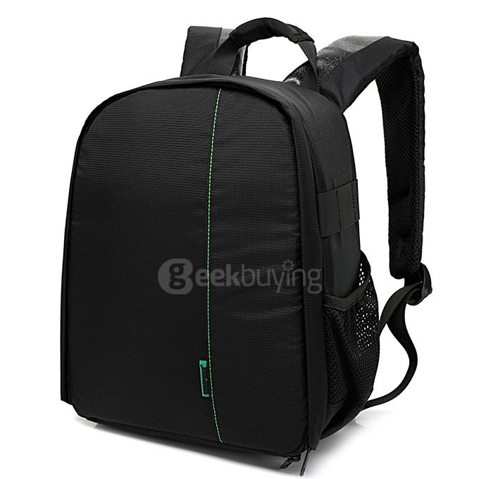 MA031 YKK zipper camera bag SLR camera bag Multifunctional backpack - Black + Green