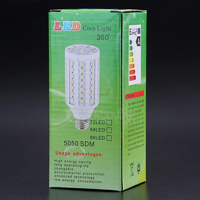 E27 220V 16W 1600LM 84LED 5730SDM Warm White LED Corn Light Bulb Night Light Lamp