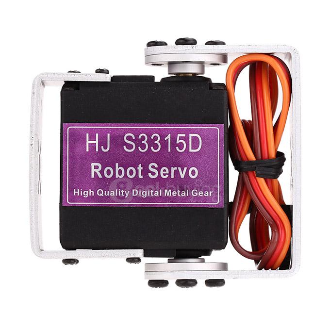 HJ S3315D Hight Performance Full Metal 15KG Torque Brushless Motor 180 Degrees Rotating Digital Robot Servo With Long/Short Mounting