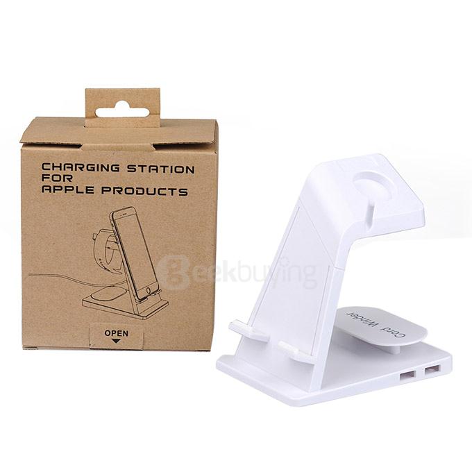 Itian A16 Charging Dock Station Holder for Apple iPhone / iWatch / iPad - White