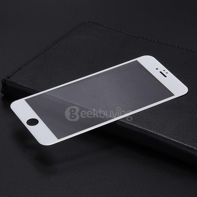 Makibes 3D Curved Surface Toughened Glass 0.33mm Screen Protector Film Cover Arc Edge For iPhone 6 Plus 5.5 inch-White