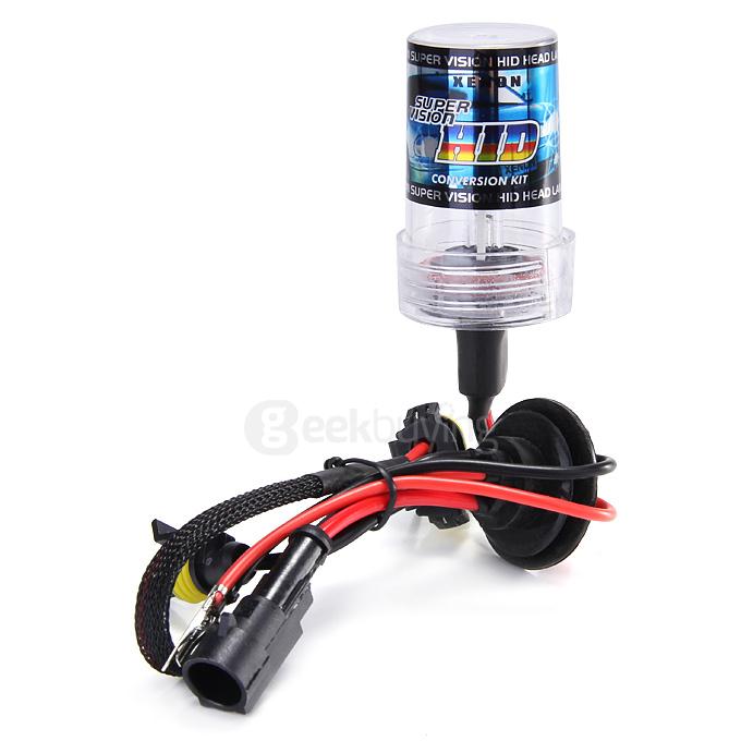 8000K Car H11 35W HID Xenon Headlight Light Lamp Bulb Replacement - Black + White ( One Pair )