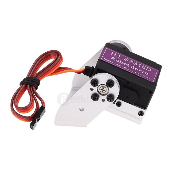 HJ S3315D Hight Performance 15KG Torque 180 Degrees Rotating Brushless Motor Digital Robot Servo w/ Gradient U Mounting