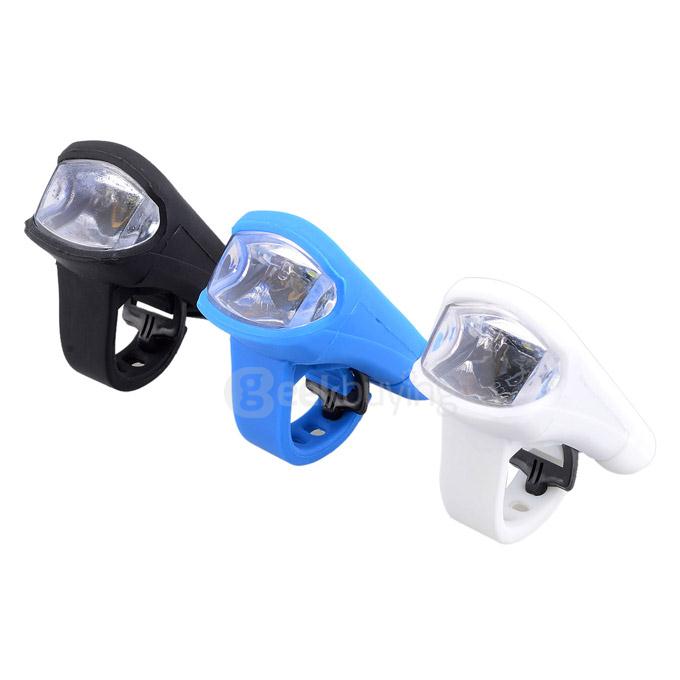 Waterproof Leadbike A50 USB Rechargeable 2-LED 2-Mode White Light Bike Headlight - White