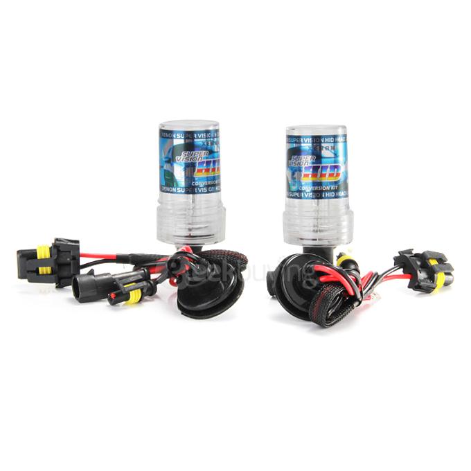 6000K Car H1 35W HID Xenon Headlight Light Lamp Bulb Replacement - Black + White ( One Pair )