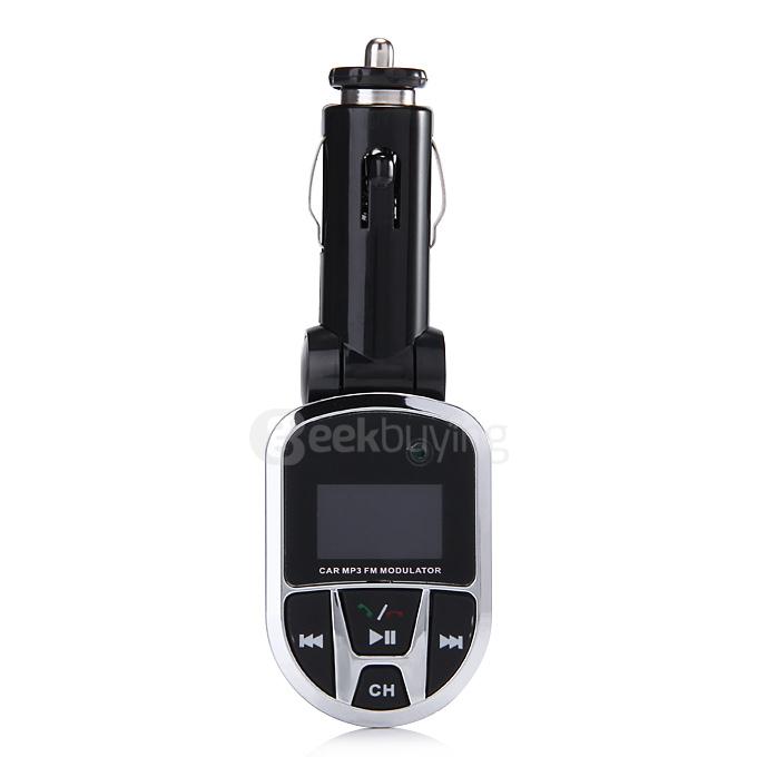 3 in 1 BT013 Bluetooth Adapter MP3 Player Wireless Car FM Transmitter LCD Screen with SD USB Slot - Black + Silver