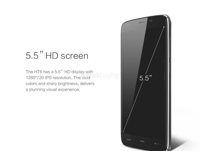 HOMTOM HT6 5.5inch 4G LTE 6250mAh Android 5.1 Smartphone 64-Bit MT6735 Quad Core 2GB 16GB 13.0MP IPS HD - Silver