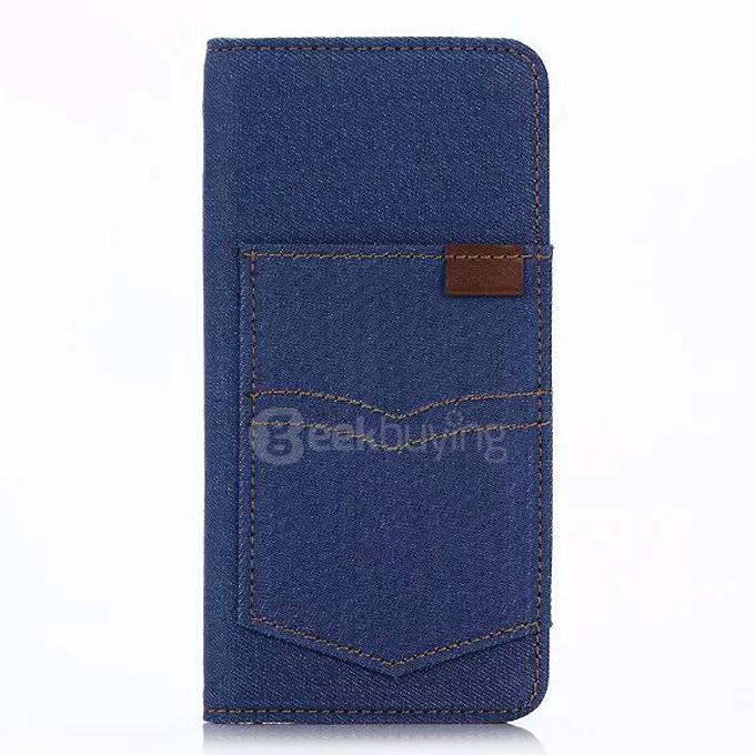 Protective Leather Case With Holder/Card Slots/Wallet For Apple iPhone 6s Plus 5.5inch - Light Blue
