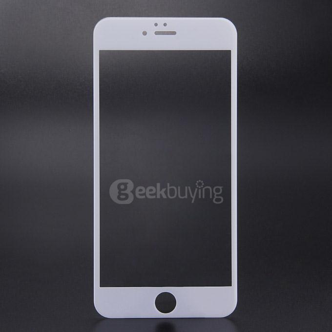 Makibes 3D Curved Surface Toughened Glass 0.33mm Screen Protector Film Cover Arc Edge For iPhone 6 Plus 5.5 inch-White