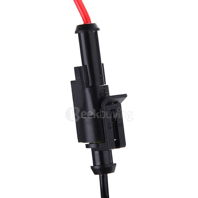 8000K Car H10 55W HID Xenon Headlight Light Lamp Bulb Replacement - Black + White ( One Pair )