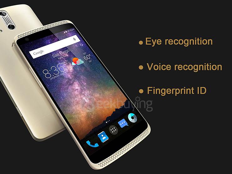 ZTE Axon 2.5D 5.5inch Android 5.0 3GB 32GB Smartphone Snapdragon 810 13MP + 2MP Dual Rear Cameras Gorilla Glass 3 NFC Touch ID - Golden
