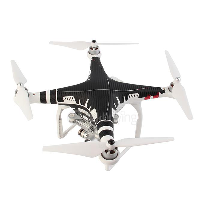 DJI Phantom 3 PVC Stickers Carbon Fiber Pattern Decals