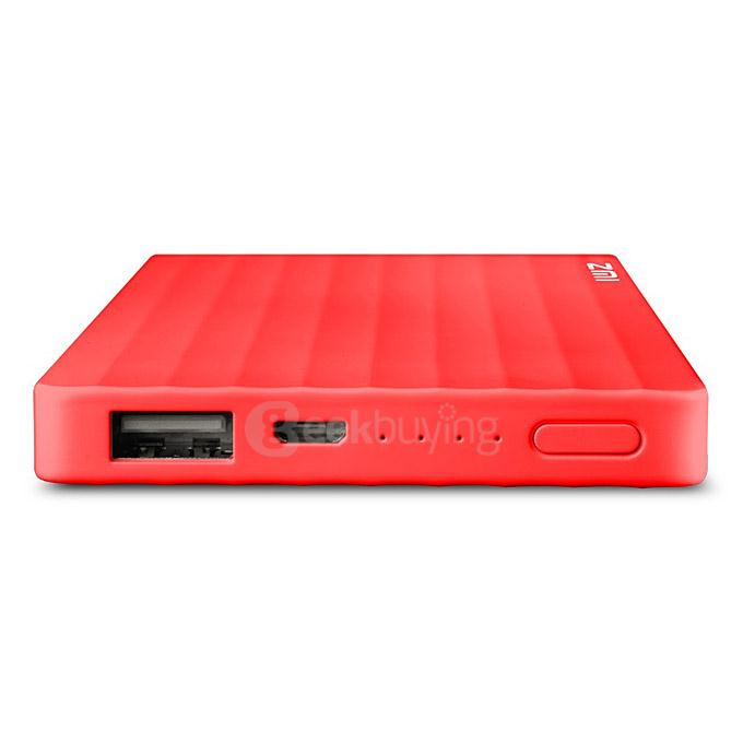 Original Xiaomi ZMI USB 10000mAh Smart Power Bank Adapter For Xiaomi iPhone Samsung HTC Smartphone - Red